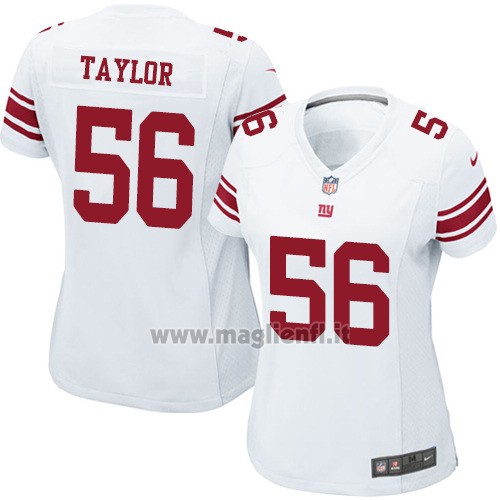 Maglia NFL Game Donna New York Giants Taylor Bianco